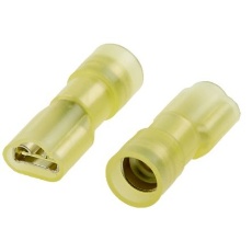 【267-4186】ファストン端子 メス FDFNYD5 シリーズ メス 6.35 x 0.8mm 12AWG to 10AWG