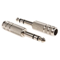【392-605】フォーンコネクタ 6.35 mm ケーブルマウント ステレオ