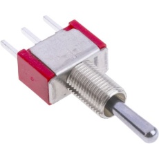 【401-670】トグルスイッチ、On-Off-On、SPDT、5 A @ 250 V ac、PCB