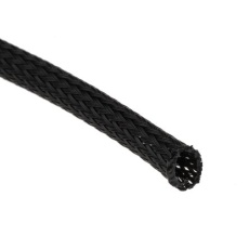 【408-209】ケーブルシールド 10mm 黒 PET(5m入り)