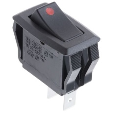 【419-700】ロッカースイッチ、On-Off、SPST、125V、16 A、照光無し、パネルマウント