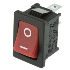 【419-750】ロッカースイッチ、On-Off、SPST、125V、16 A、照光無し、パネルマウント