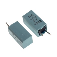 【426-3110】ポリスチレン フィルムコンデンサ、63V dc、10nF、±1%