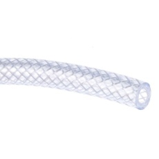 【440-874】ホース、内径:6.3mm、PVC、クリア、25m(25m入り)