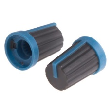 【467-5888】ゴム ポテンショメータ ノブ、6mm、丸型軸 直径:13mm、Push-On
