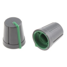 【467-5995】ノブ 6mm 直径：13mm D字型