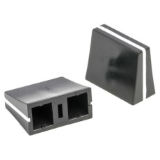 【467-6099】プラスチック ポテンショメータ ノブ、4mm 直径:11mm、スライド