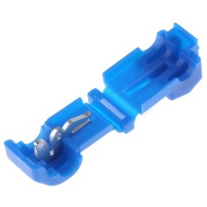 【510-5346】スプライスコネクタ 0.75mm2 2.5mm2 18AWG 14AWG 絶縁 T-Tap 青(50個入り)