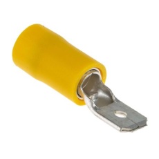 【534-547】オス スペードコネクタ、タブ タイプ: 2.5mm2 → 6mm2 12AWG → 10AWG、黄