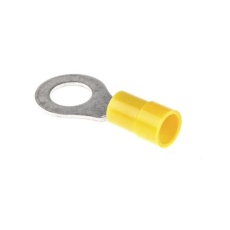【613-9283】リングターミナル 内径：8.4mm スタッド径：M8 黄