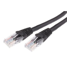 【657-2078】Cat5eケーブル 1m 黒 U/UTP