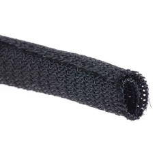 【668-1273】ケーブルシールド 黒 長さ：3m(3m入り)