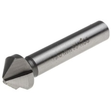 【673-8717】皿穴用ドリルビット HSS 全長63mm 90° ヘッド径16.5mm 3フルート