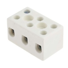 【703-3852】中継用端子台 10mm^2 白 3極