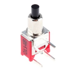 【734-6732】押しボタンスイッチ、モーメンタリ、SPST、3 A @ 120 V ac、4.95mm PCB