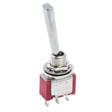 【734-7129】トグルスイッチ、On-(On)、SPDT、5 A @ 250 V ac、パネルマウント