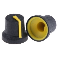 【777-7375】ノブ 6mm D字型 直径：16.8mm