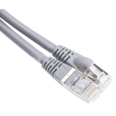 【778-5130】Cat6aケーブル 2m グレー S/FTP