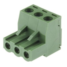 【790-0705】基板用端子台、5.08mmピッチ 、1列、3極、緑