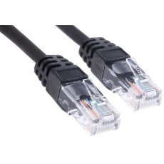 【791-6987】Cat5eケーブル 20m 黒 U/UTP