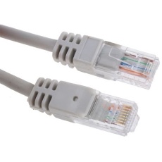 【791-7015】Cat5eケーブル 20m グレー U/UTP