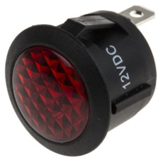 【793-2553】パイロットランプ、12V dc、赤、実装ホールサイズ:20.6mm