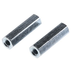 【806-6594】スタンドオフ 六角 スチール M4 x 25mm