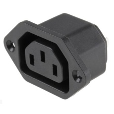 【811-7193】C13 IECコネクタ、パネルマウント、10A、250 V、メス、はんだ / ファストン