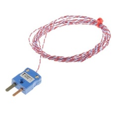 【814-0153】熱電対センサ Tタイプ ミニチュアプラグ -75℃ → +250℃ 2m ANSI