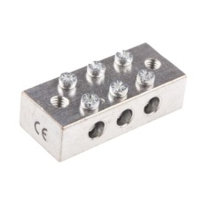 【867-0991】アースターミナルブロック、埋め込みネジ、3極、CE (BS EN60998)