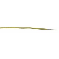 【873-8952】フックアップワイヤー / 計装ケーブル 黄 導体材質：スズめっき銅線 100m 24 AWG(100m入り)