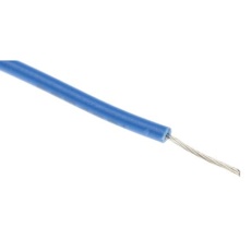 【884-0843】28 AWG フックアップワイヤー/計装ケーブル、100m、青 、PVC、300 V(100m入り)