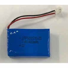 【DTP502535-2S】リチウムイオンポリマー電池(7.4V、400mAh)