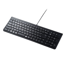 【SKB-SL31BK】USBスリムキーボード(テンキー付き ブラック)