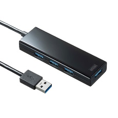 【USB-3H420BK】急速充電ポート付きUSB3.1 Gen1 ハブ