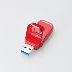 【MF-FCU3032GRD】フリップキャップ式USBメモリ(32G、レッド)