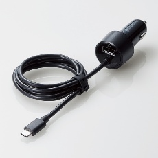 【MPA-CCCQ03BK】車載充電器(Quick Charge3.0・30W・Type-Cケーブル＆1ポート)