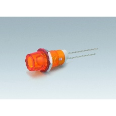 【DB-7-F-OR】LEDブラケット(透過凹型 取付孔：φ8.3mm 橙)