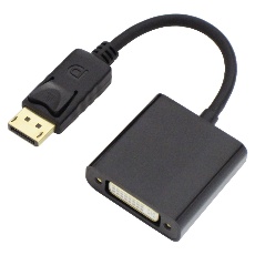 【AMC-DPDVIA】DisplayPort-DVIアクティブ変換ケーブル(20cm)