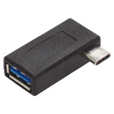 【U30CA-LFADT】USB3.1変換アダプタ Cオス - Aメス L型