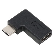 【U32CC-LFAD】USB3.1Gen2変換アダプタ Cメス - Cオス 横L型
