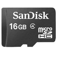 【SDSDQM-016G-B35】microSDHCメモリカード(16GB、Class4、アダプタ無し)