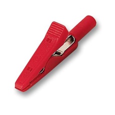 【930317801】CROCODILE CLIP 4MM RED 8A 5PK