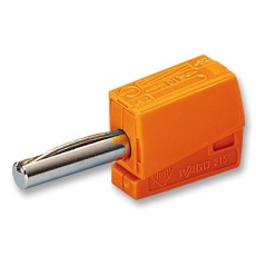 【215-211】PLUG 4MM CAGE CLAMP ORANGE