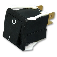 【K2ABHAAAAR】ROCKER SWITCH DPST BLACK I/O