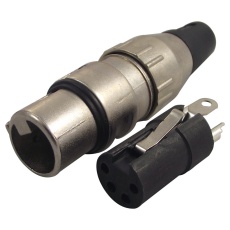 【700-0400】SOCKET XLR FREE 4POLE