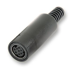 【MJ-372/8】SOCKET MINI-DIN FREE 8WAY