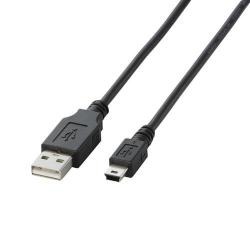 【U2C-M20BK】USB2.0ケーブル(mini-Bタイプ)