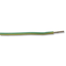 【0050000】WIRE SILICONE GRN/YEL 1MM 100M