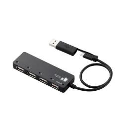 【U2HS-MB02-4BBK】タブレットPC/スマートフォン用USBハブ